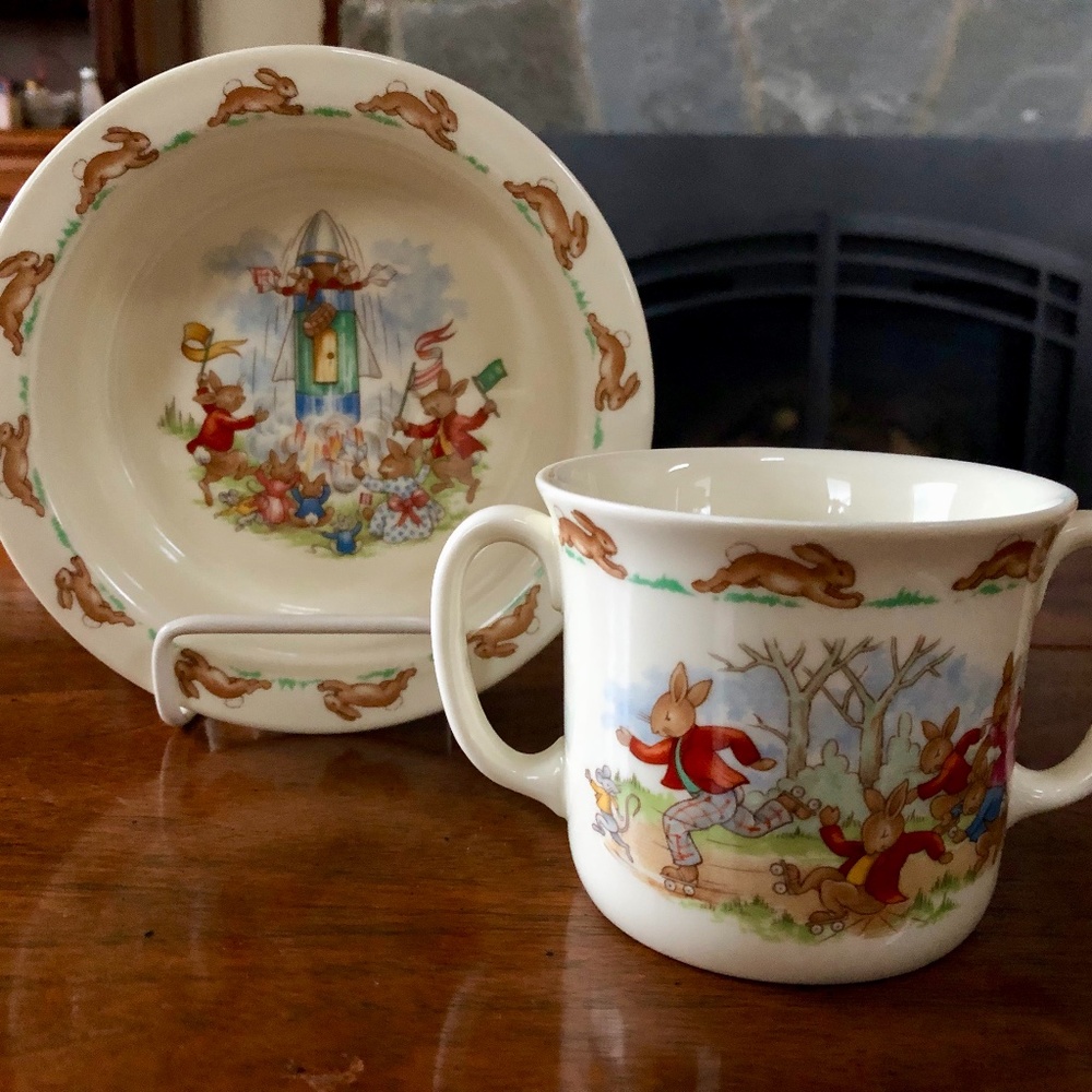 Royal Doulton Bunnykins Bowl and Mug